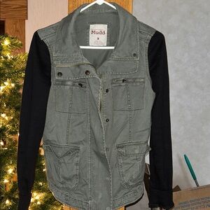 Mudd Green and Black Women's Jacket